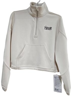 lululemon Brushed Softstreme Half-Zip Tour Championship Cream Size 4